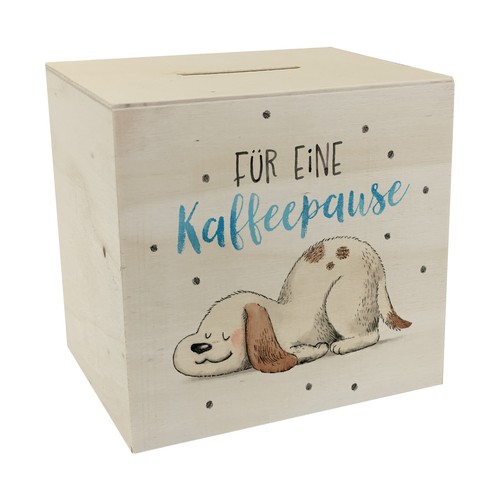 Relaxter hund spardose - spardose, aus