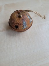 ❤Kleine Schelle Glocke Klingel Eisen Metall  Schneemann Rost Vintag Weihnachten❤