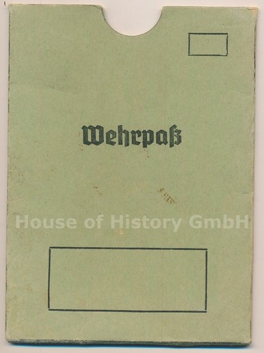 142606 wehrpaß hülle - wehrpaß, mit