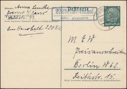 Landpost wilhelminenthal über - landpost,