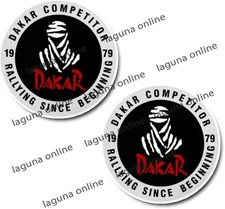 dakar rally Logo Glanz Wetterfest Aufkleber Sticker 7