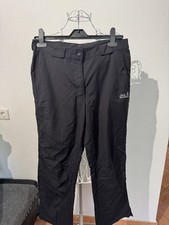Jack Wolfskin Funktionskleidung Hose Outdoor Wandern Stoffhose Schwarz Damen 40 