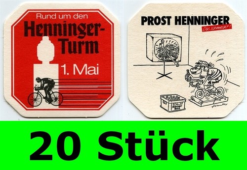 Stück bierdeckel henninger - 20,