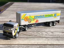 Siku LKW Werbemodell Edeka Mercedes Benz SK Koffer-Sattelzug