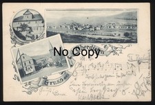 #1632 AK Oberdieten Breidenbach Kr. Marburg-Biedenkopf mit Gastwirtschaft Thomae