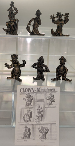 Satz metall clown - metall, miniaturen