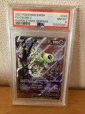 2021 Pokemon Schwert & Schild Fusion Strike 245/264 Alt Art Celebi V - PSA 8