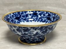 Antike KPM Berlin Porzellan Schale Pfennigmarke um 1850 Blaumalerei Prunkschale