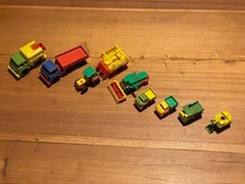 8x DDR Spielzeug LKW Müllauto Traktor Mähdrescher Kipper Bagger *sehr selten*
