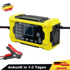 12V 6A Auto Intelligentes Batterieladegerät Impuls Reparatur Erhaltungsladegerät