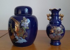 Chinesische Teedose/Deckeldose und Amphore