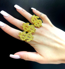 3 x Dollar Gold Ringe Unisex