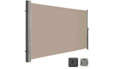 Alu Seitenmarkise Wind Sonnenschutz Sichtschutz Balkon Garten 180x300 cm