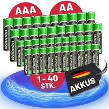 Wilhelm Akku Batterien AA AAA Mignon LR06 Micro LR03 2 4 6 8 10 20 40