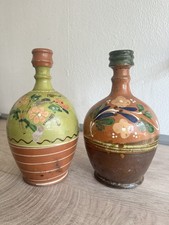 2 antike Ton  Weingefäß Krug