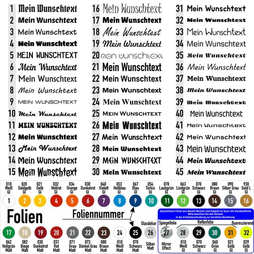 Wunschtext aufkleber - wunschtext,