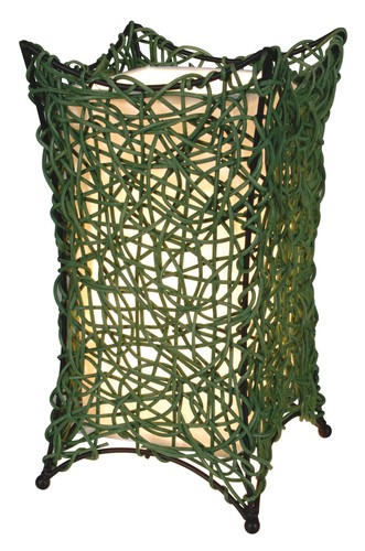 Korbtischleuchte 30cm grün - h:,