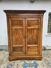 Biedermeier Dielenschrank Nussbaum um 1830