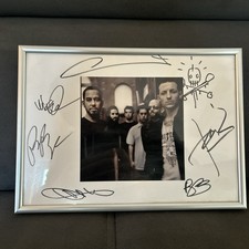 Linkin Park Bild mit Chester Bennington, Original Unterschriften