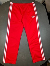 ADIDAS FIREBIRD OG Hose Tracksuit Trainingshose Rot Weiß Gr. M Retro Vintage