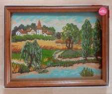 Gobelin Stickbild zum Selbersticken im Echtholzrahmen