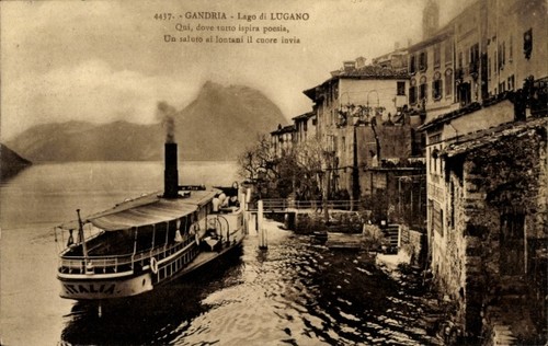 Gandria lago lugano - lago, di