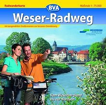 Weser-Radweg 1 : 75 000. Radwanderkarte: Vom Weserb... | Buch | Zustand sehr gut
