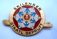 Abzeichen Skiverband der DDR Staatlich geprüfter Skilehrer
