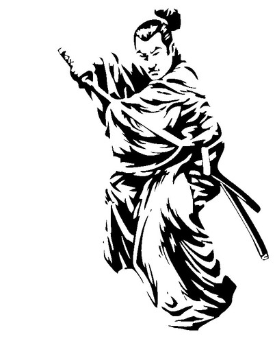 Samurai japan wandtattoo - japan,