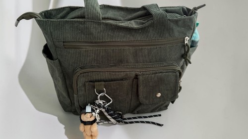 Große cord tragetasche - große, cord-tragetasche