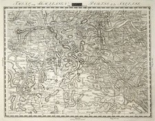 Tschechien Freiwaldau Freudenthal Original Kupferstich Landkarte Geo. Inst. 1807