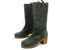 Marc O'Polo Stiefel Stiefelletten Boots Schuhe Shoes Gr. 38 Uk 5 Leder Grau TOP
