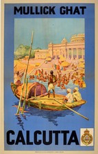 Reiseplakate Kalkutta Indien
