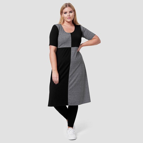 Boris industries kleid grau - kleid,