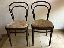 2 Original Thonet Nr. 214 Bugholzstühle (Kaffeehaus) Mahagony Farbton