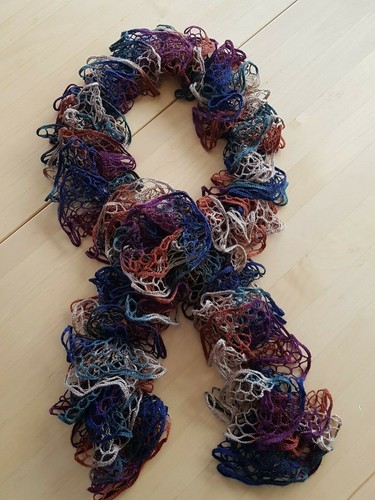 Rüschenschal handarbeit - rüschenschal,