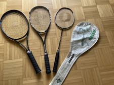 SET Schläger Tennis Squash Badminton * Dunlop Head Oliver * Hülle Saxon