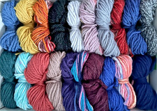20 neue Wollreste Schurwolle zum Basteln Stricken Häkeln usw....(S4