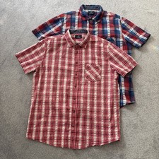 2 X Herrenhemd Kurzarm Hemden Größe XL Karo, wenig getragen