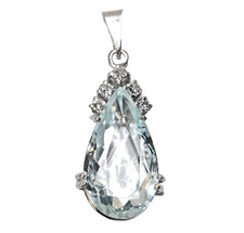 Anhänger Gold Aquamarin