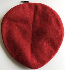 Original Barett Bundeswehr ROT ohne Abzeichen - Größe 54 - 1985 - Bamberger-Mütz