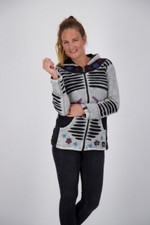 Patchwork Jacke Fleecejacke