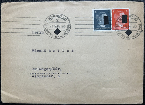 1944 brief mif stempel - dr,