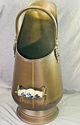 Vintage messing bodenvase - messing,