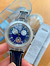 Neu!  swatch irony diaphane chrono navigator Quarzuhr mit Batterie