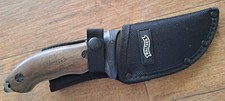Walther FTK Feststehendes Tactical Tool/Messer /Outdoormesser 440 C Walnussgriff