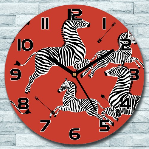 Wanduhr aus glas rund 30 - aus,