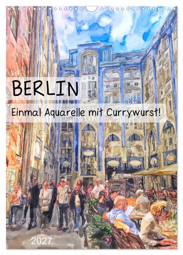 Berlin einmal aquarelle - berlin, mit