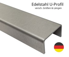 U-Profil Edelstahl V2A Stahl