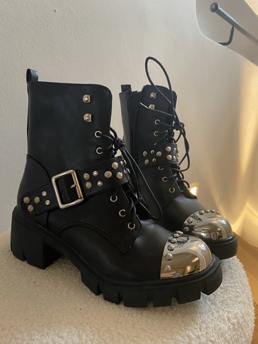 Kunst leder boots stiefeletten - leder,
